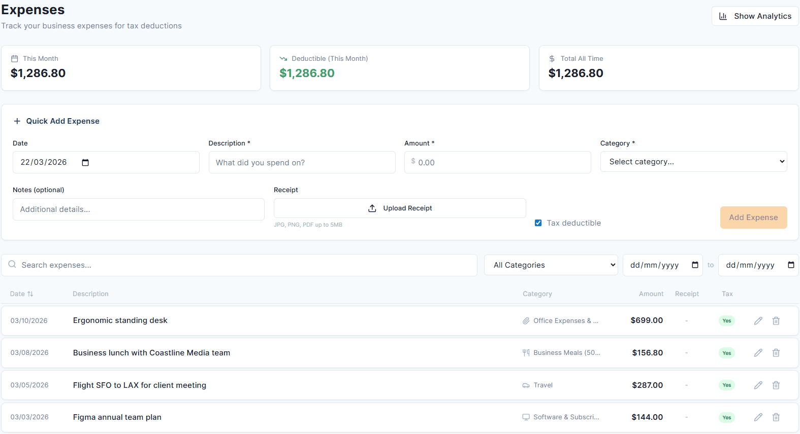 Expense Tracker